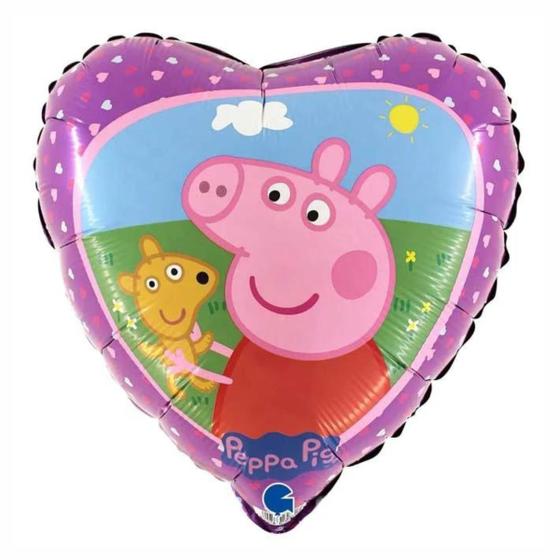 Imagem de Balão porquinha peppa pig e amigo 46cm