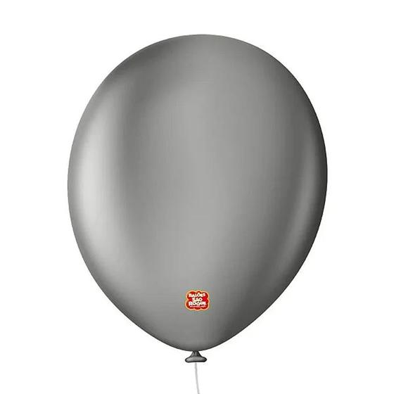 Imagem de Balão Premium Uniq - 40 cm - Cinza Granito - 10 unidades