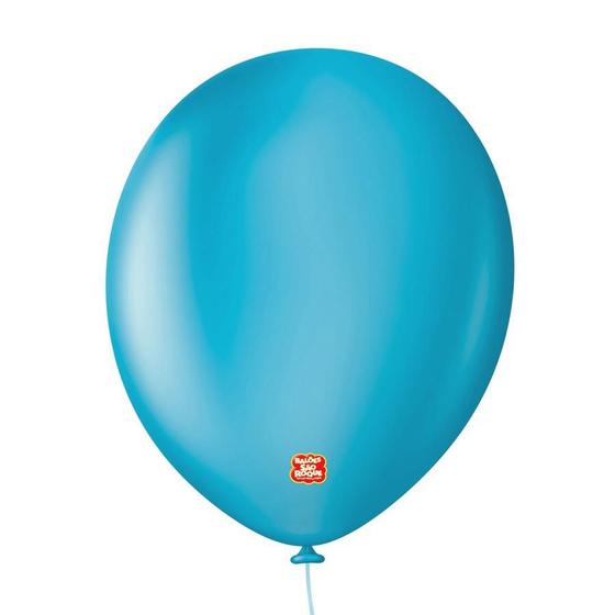 Imagem de Balão Profissional Premium - Azul Topázio - 11" 28cm - 15 unidades - Balões São Roque