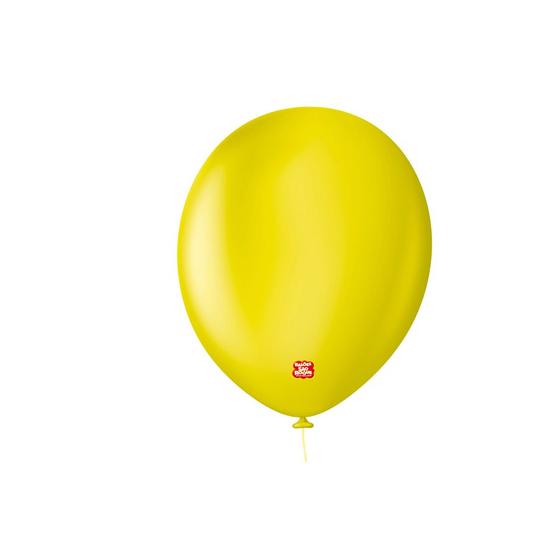 Imagem de Balão Profissional Premium Uniq 11''27cm - Amarelo Citrus - 25 unidades - Balões São Roque - Rizzo