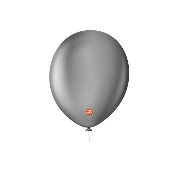 Imagem de Balão Profissional Premium Uniq 11''27cm - Cinza Granito - 25 unidades - Balões São Roque - Rizzo