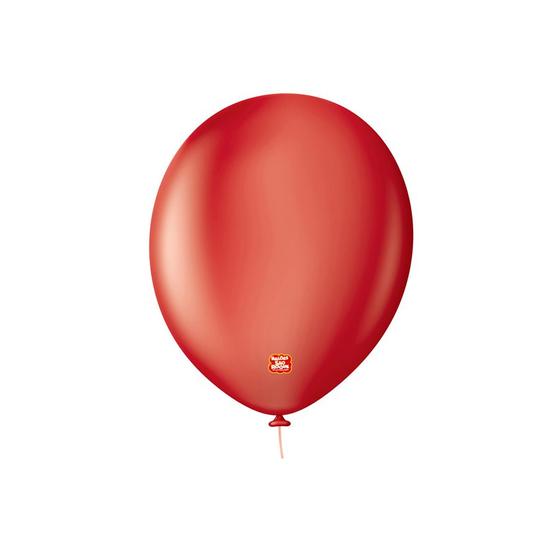 Imagem de Balão Profissional Premium Uniq 11''27cm - Vermelho Intenso - 25 unidades - Balões São Roque - Rizzo