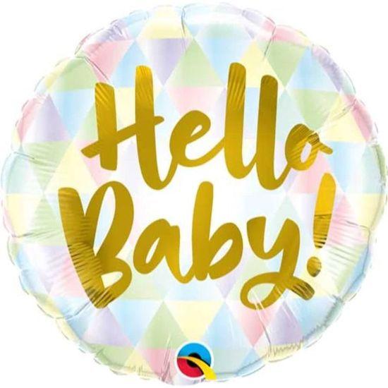 Imagem de Balão Qualatex 04" - Redondo Solto - Hello Baby! - 1 Un