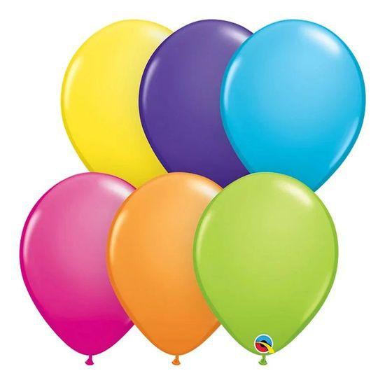 Imagem de Balão Qualatex 11" - Qx Party Balloon Pkg Plain - Sortido Tropical - 6 Un