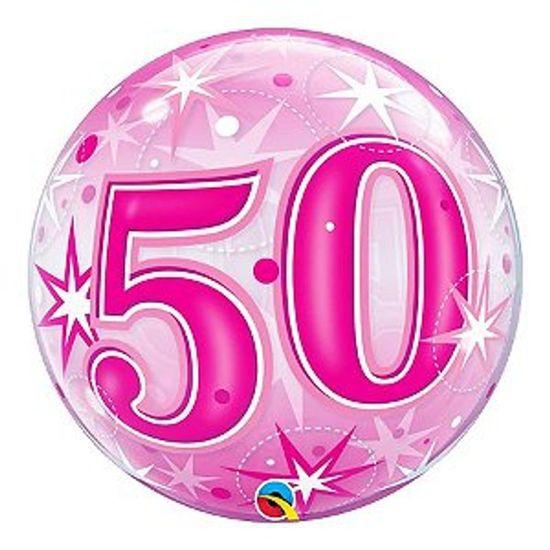 Imagem de Balão Qualatex 22" - Bubble Simples - 50-Rosa Explosao - 1 Un