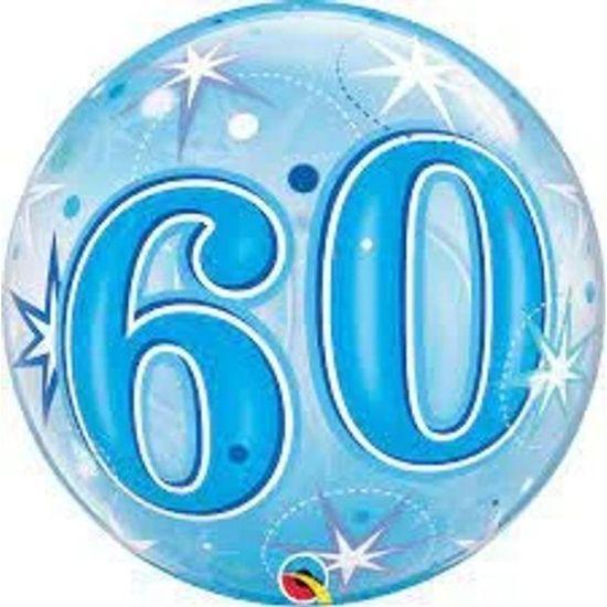 Imagem de Balão Qualatex 22" - Bubble Simples - 60-Explosão Azul Estelar - 1 Un