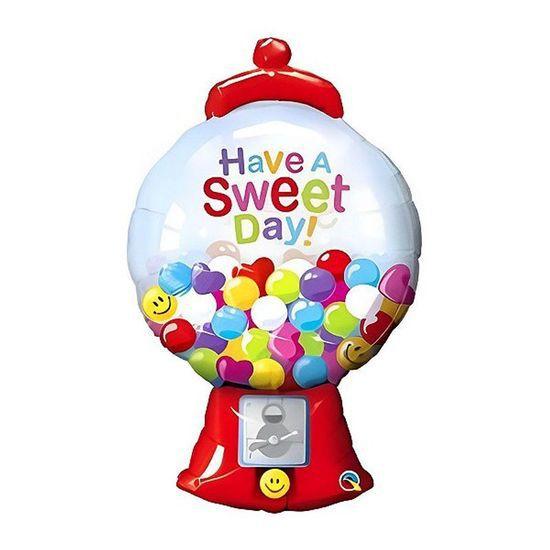 Imagem de Balão Qualatex 43" - Shape Microclear - Chicletes Have A Sweet Day! - 1 Un