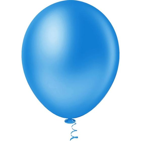 Imagem de Balão Redondo N 50 Azul - Pacote com 50 Unidades