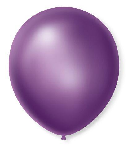 Menor preço em Balão São Roque Cintilante N7 C/50un Violeta