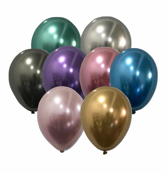 Menor preço em Balão São Roque Metalizado N9 C/25un Sortido