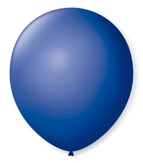 Imagem de Balão São Roque N5 Redondo C/50un Azul Cobalto