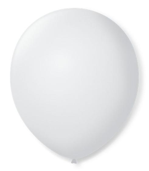 Menor preço em Balão São Roque N5 Redondo C/50un Branco Polar