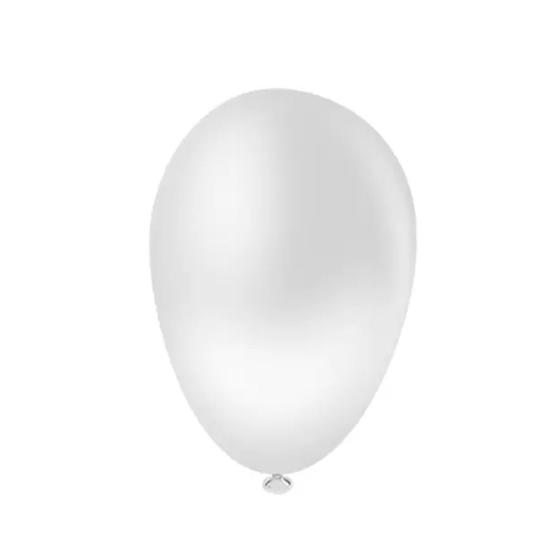 Imagem de Balão Zerinho Branco nº3 8cm - 100 Unidades