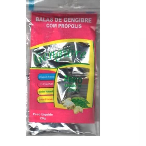 Imagem de Balas de Gengibre com Própolis Zero Açúcar Amatuvida