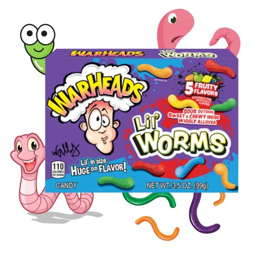 Imagem de Balas Goma In Box Lil' Worms - Warheads 99G