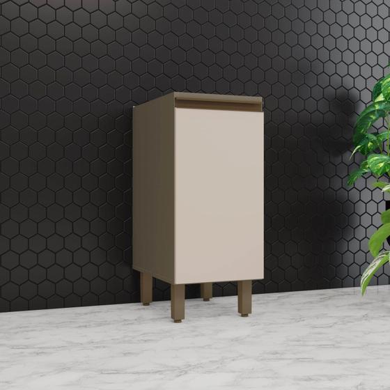 Imagem de Balcão 35cm 1 Porta com Tampo 100% MDF Aurora Espresso Móveis