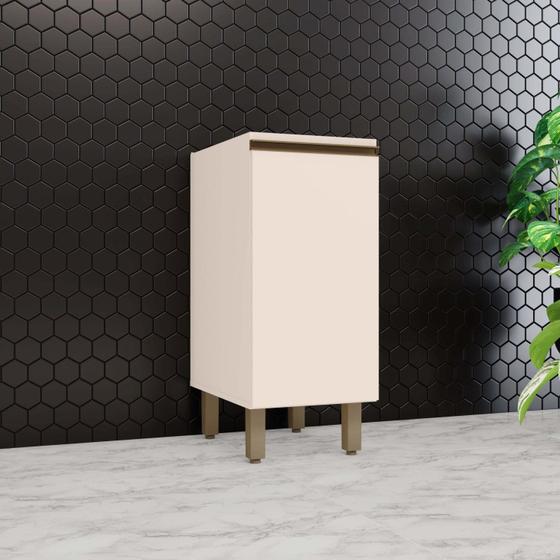 Imagem de Balcão 35cm 1 Porta com Tampo 100% MDF Aurora Espresso Móveis