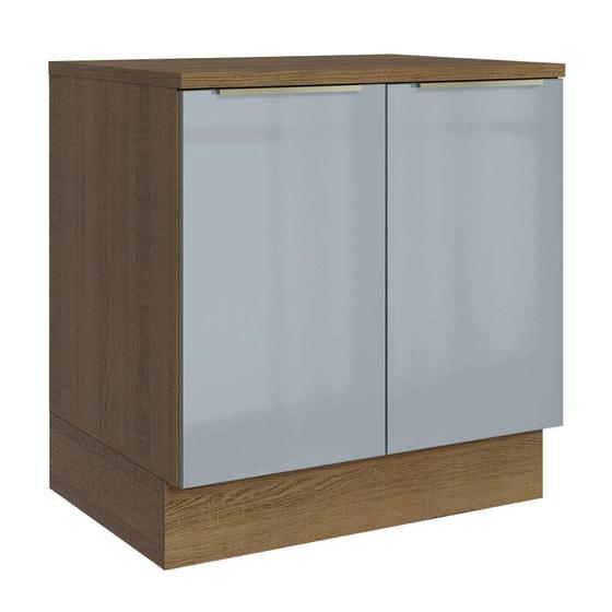 Imagem de Balcão 80 cm 2 Portas Rustic/Cinza Lux Madesa