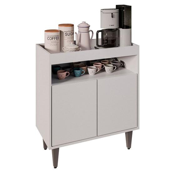 Imagem de Balcão Aparador Buffet Cantinho do Café 71cm Lice M24 Branco - Mpozenato