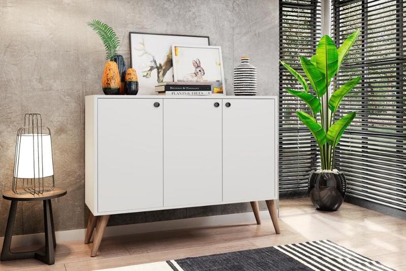 Balcao Aparador Congo Branco Casa Moderna Menor preço em Balcao Aparador Congo Branco Casa Moderna
