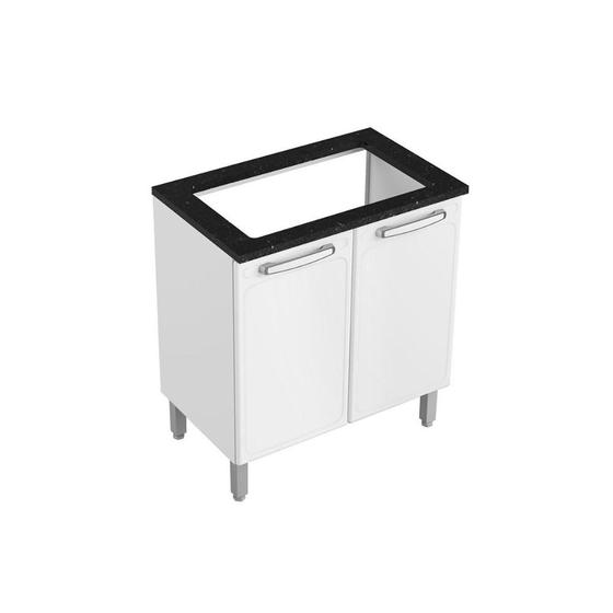 Balcão Bertolini Evidence 7174 Aço Cooktop 80cm Branco Menor preço em Balcão Bertolini Evidence 7174 Aço Cooktop 80cm Branco