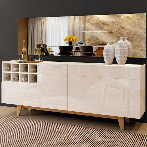 Balcão Buffet Duna Com Adega 3 Portas 1 Gaveta Off White - Mavaular é boa?