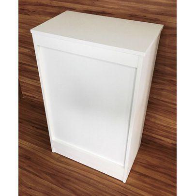 Imagem de Balcão Com Prateleiras 60x45x30cm Com Porta Mdf 15mm Branco