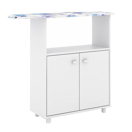 Imagem de Balcão Com Tábua De Passar 2 Portas Tp3050 Branco