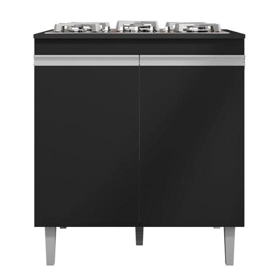 Imagem de Balcão Cooktop Andréia 79cm com 2 Portas - AJL Móveis
