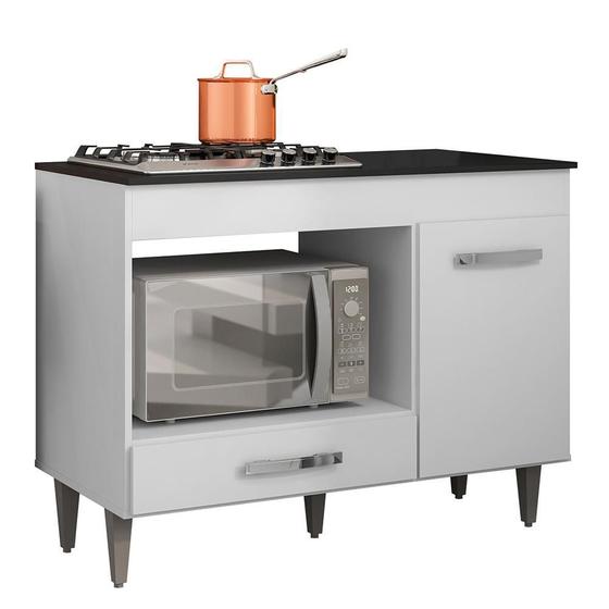 Imagem de Balcão Cooktop Carla 105cm com 1 Porta - AJL Móveis