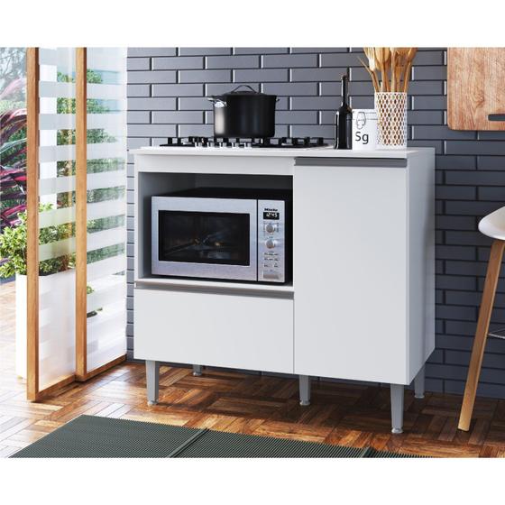 Imagem de Balcão Cooktop e Forno em MDP 102cm Lais