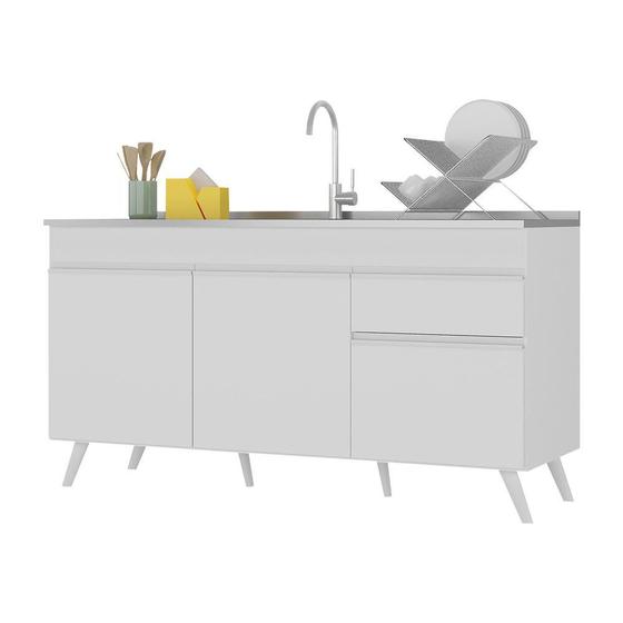 Balcão Cozinha Gabinete Pia 150 cm 3 Portas 1 Gaveta Veneza Multimóveis MP2072.891 Branco é ruim? Balcão Cozinha Gabinete Pia 150 cm 3 Portas 1 Gaveta Veneza Multimóveis MP2072.891 Branco é boa?