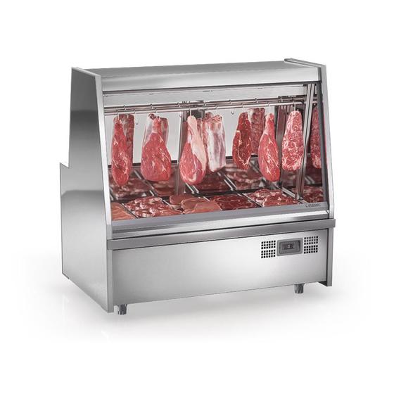 Imagem de Balcão de Açougue Refrigerado Turino Standard Aço Inox 220V GATS-150D AI Gelopar