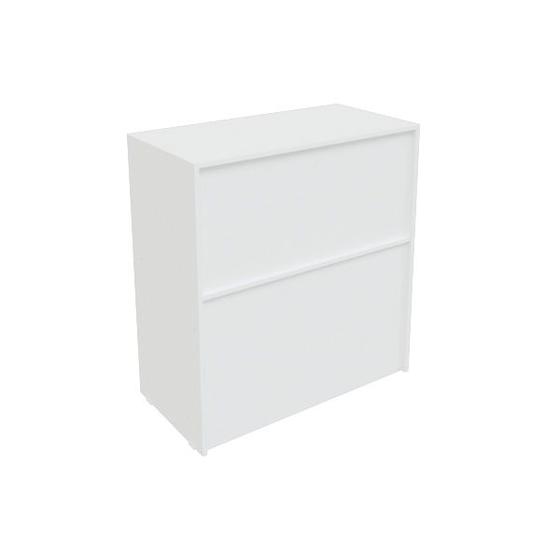 Imagem de Balcão De Atendimento Com Prateleira 100% MDF Modelo New 89x95x45 cm Comac