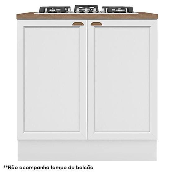 Imagem de Balcão de Cooktop Unna Branco  Poliman