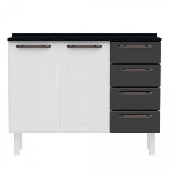 Balcão de Cozinha Colormaq Titanium 105cm 2 Portas, 4 Gavetas em Aço é boa?