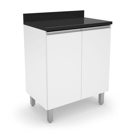 Imagem de Balcão de Cozinha com Tampo Top Class 2 PT Branco