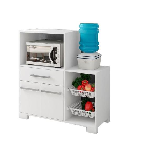 Balcao de Cozinha Fruteira Cuba Branco Bela Casa Menor preço em Balcao de Cozinha Fruteira Cuba Branco Bela Casa