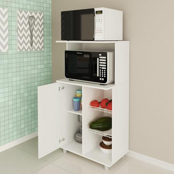 Imagem de Balcão de Cozinha Multiuso para Forno Microondas e Fruteira