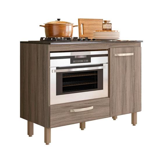 Imagem de Balcão de Cozinha para Cooktop 105cm Multimóveis CR20266