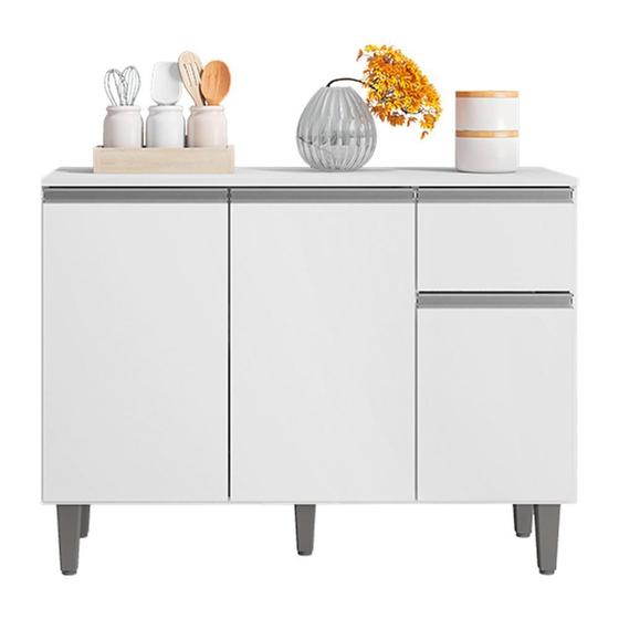 Imagem de Balcão de Cozinha Vanessa 105cm com Tampo MDP - AJL Móveis