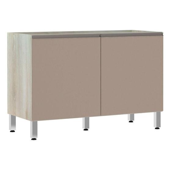 Imagem de Balcão De Pia Sem Tamp 120cm Luci Legno Crem e Connect