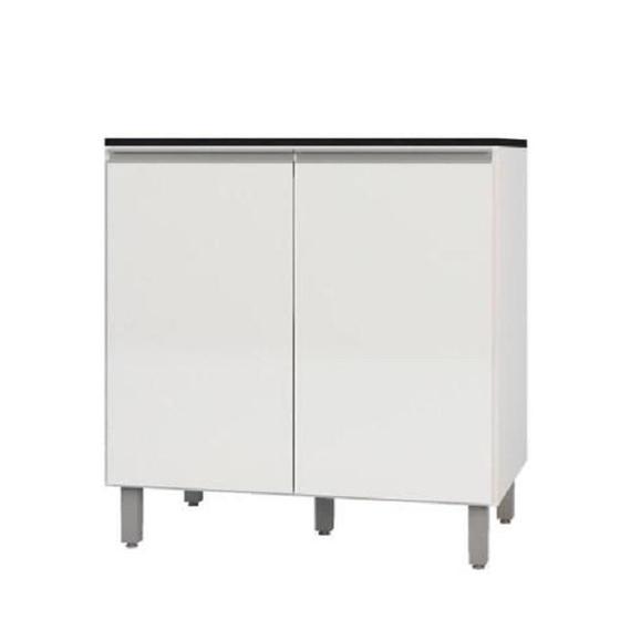 Balcão Duplo 2 Portas com Tampo Evidence Branco Menor preço em Balcão Duplo 2 Portas com Tampo Evidence Branco