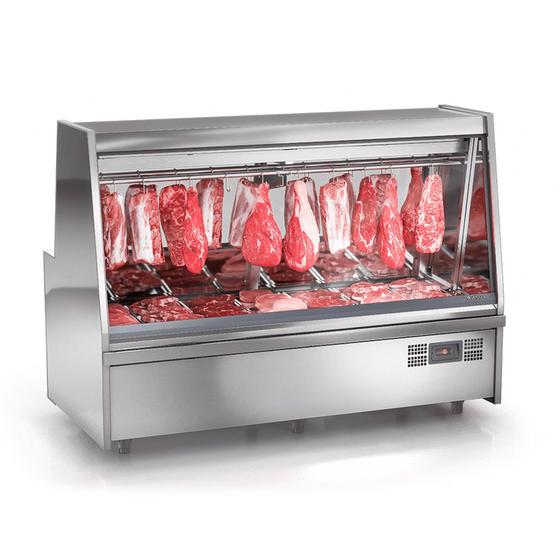 Imagem de Balcão Expositor Frigorífico Standard Linha Turino Com Depósito GATS-200D AI Aço Inox 220V Gelopar