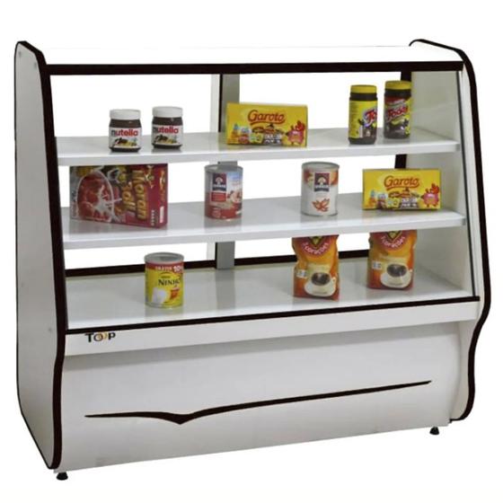 Balcão Expositor Vitrine Seco Toop 1,20m Preto - Ormifrio Menor preço em Balcão Expositor Vitrine Seco Toop 1,20m Preto - Ormifrio