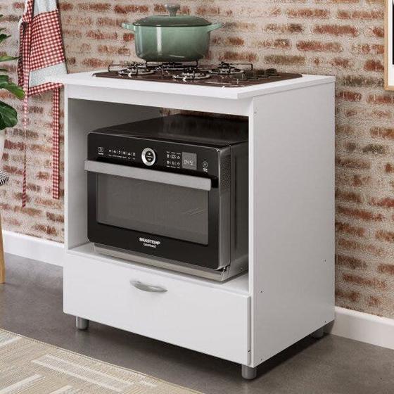 Balcão Forno e Cooktop 4 Bocas com 1 Gaveta Completa Móveis é boa?
