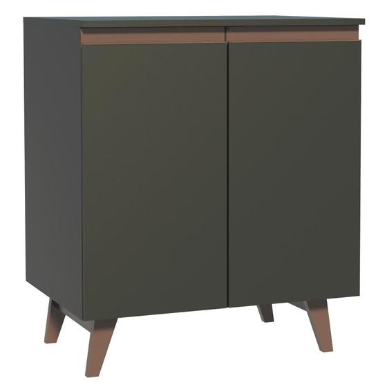 Balcão Madesa Reims 70 cm 2 Portas - Preto Menor preço em Balcão Madesa Reims 70 cm 2 Portas - Preto
