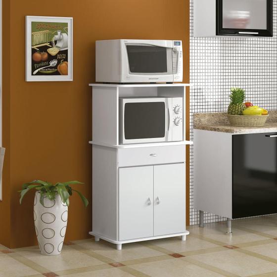 Imagem de Balcão Micro-ondas Ditália 2 Portas BA-30 Branco