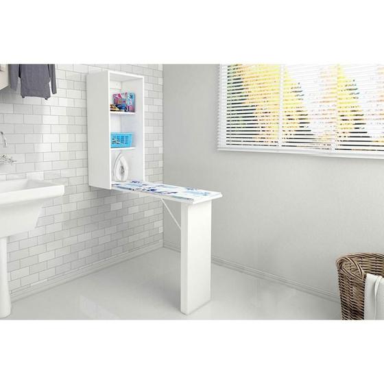 Imagem de Balcão Multiuso p/ Área Serviço Retrátil TP3030 Branco - Tecno Mobili