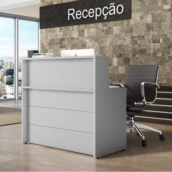 Imagem de Balcão para Atendimento Retangular 120cm Lexus Espresso Móveis